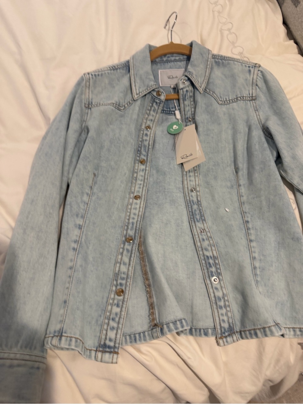 Rails NWT Light Blue Denim Button-Front Jacket